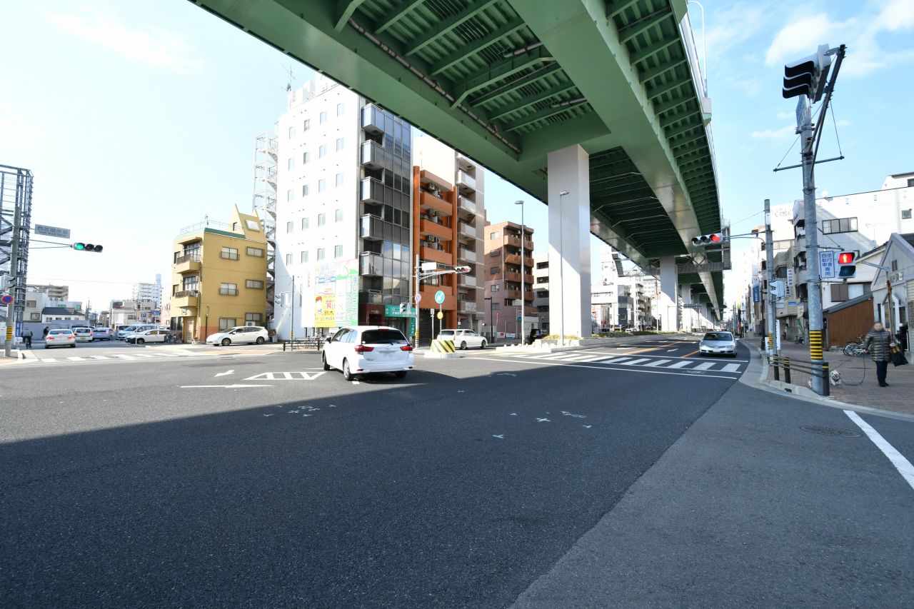 シェアハウスから浄心駅へ向かう道の様子。|1F 周辺環境