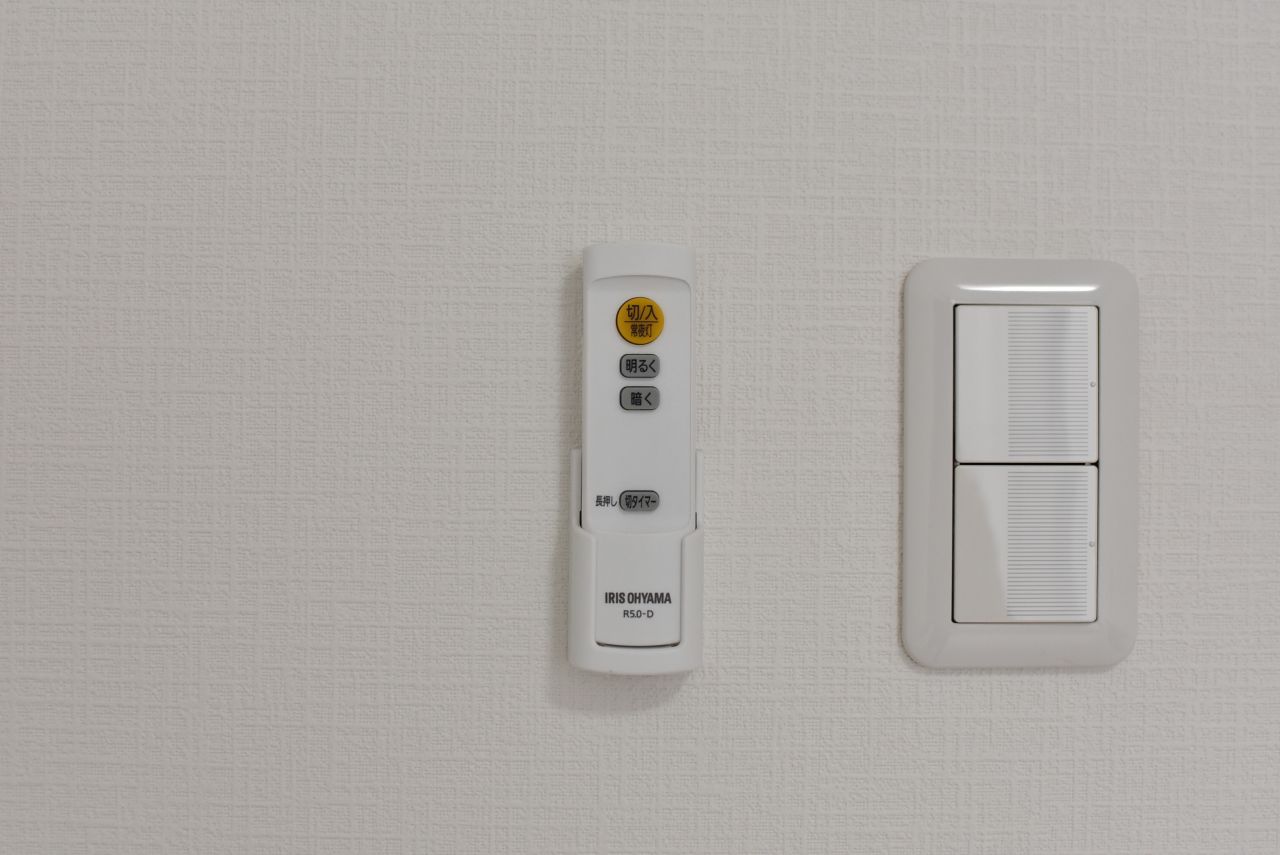 全室、室内灯はリモコン式です。（203号室）(2017-03-23,専有部,ROOM,2F)