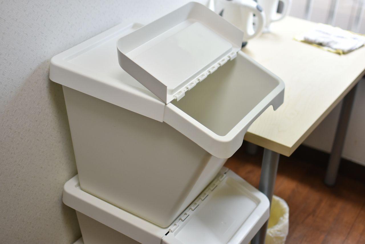 収納BOXは深さのあるタイプ。(2018-07-24,共用部,KITCHEN,2F)