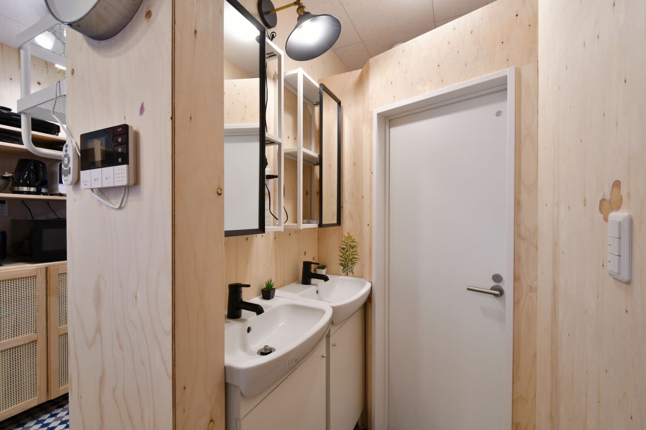 洗面台の様子。(2022-01-07,共用部,WASHSTAND,1F)