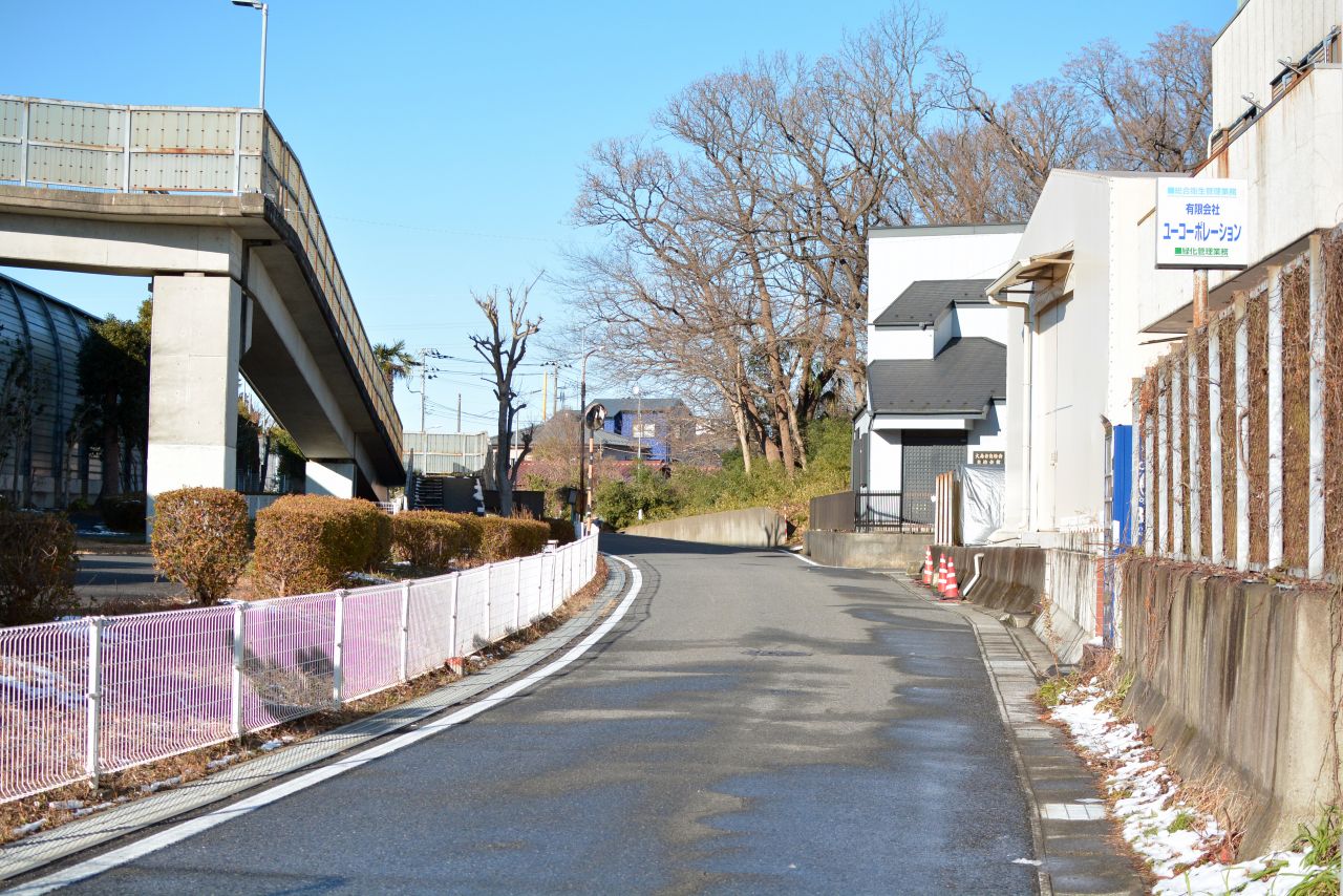 シェアハウスから駅へ向かう道の様子。(2022-01-07,共用部,ENVIRONMENT,1F)
