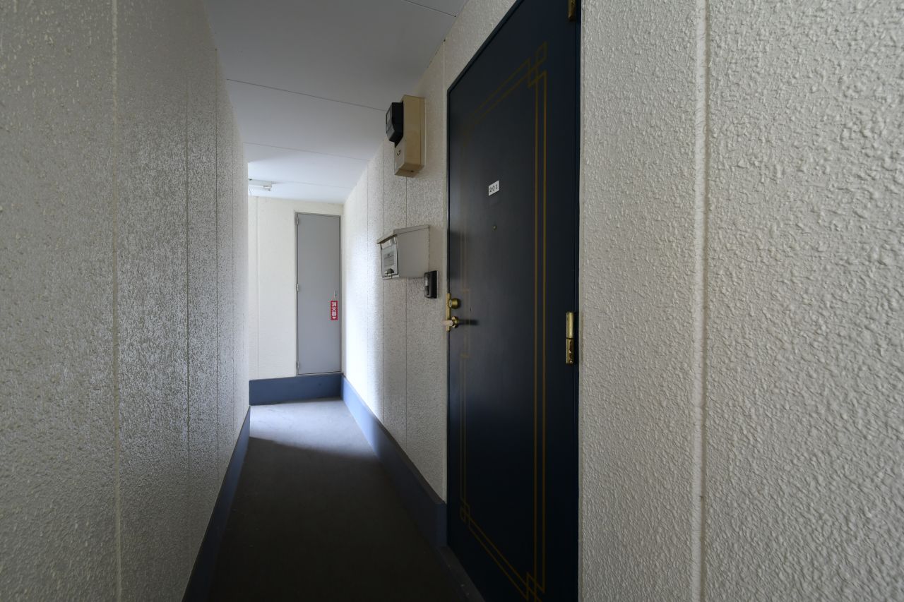 玄関ドアの様子。(2021-06-23,周辺環境,ENTRANCE,2F)