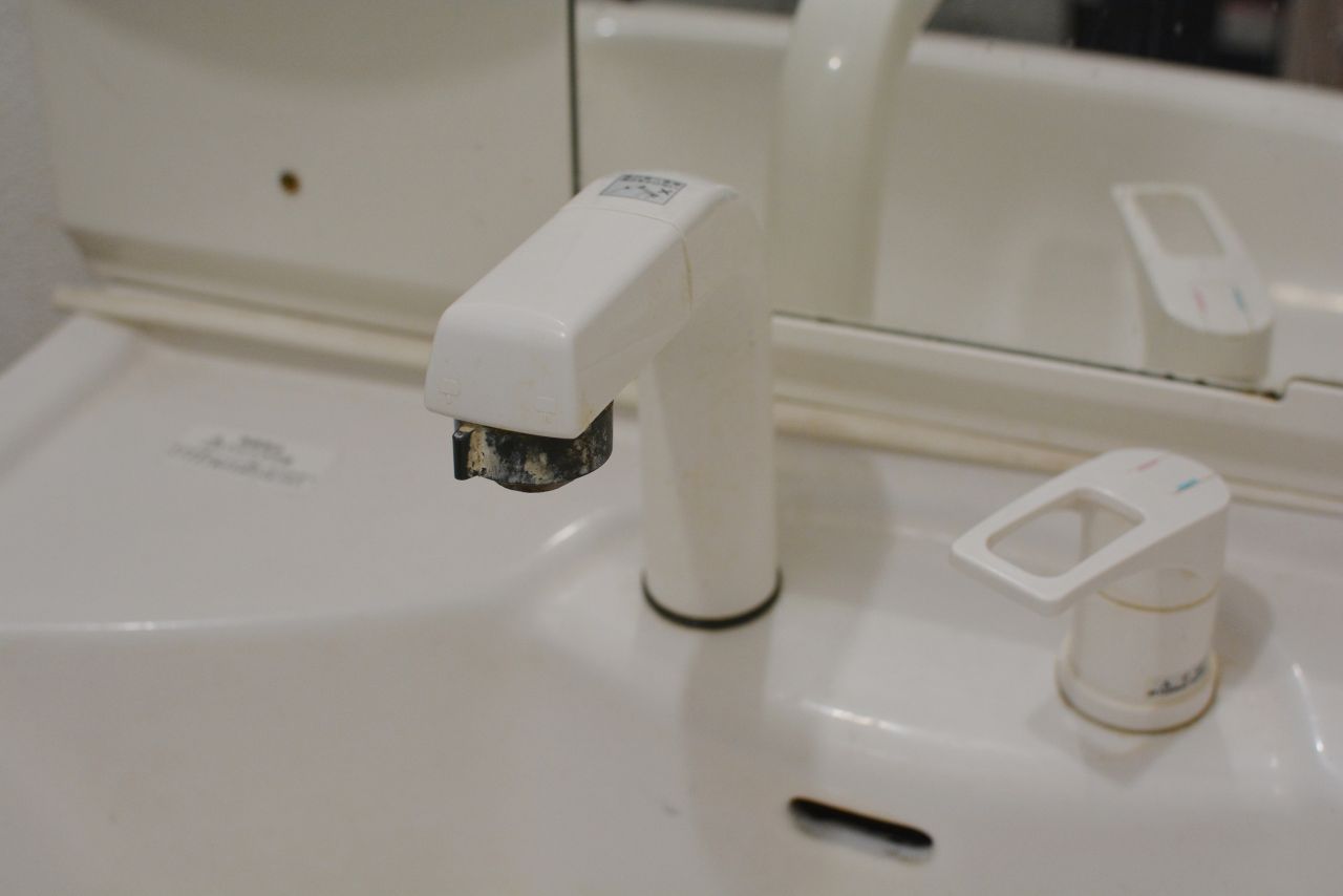 洗面台の水栓。(2021-06-23,共用部,WASHSTAND,2F)