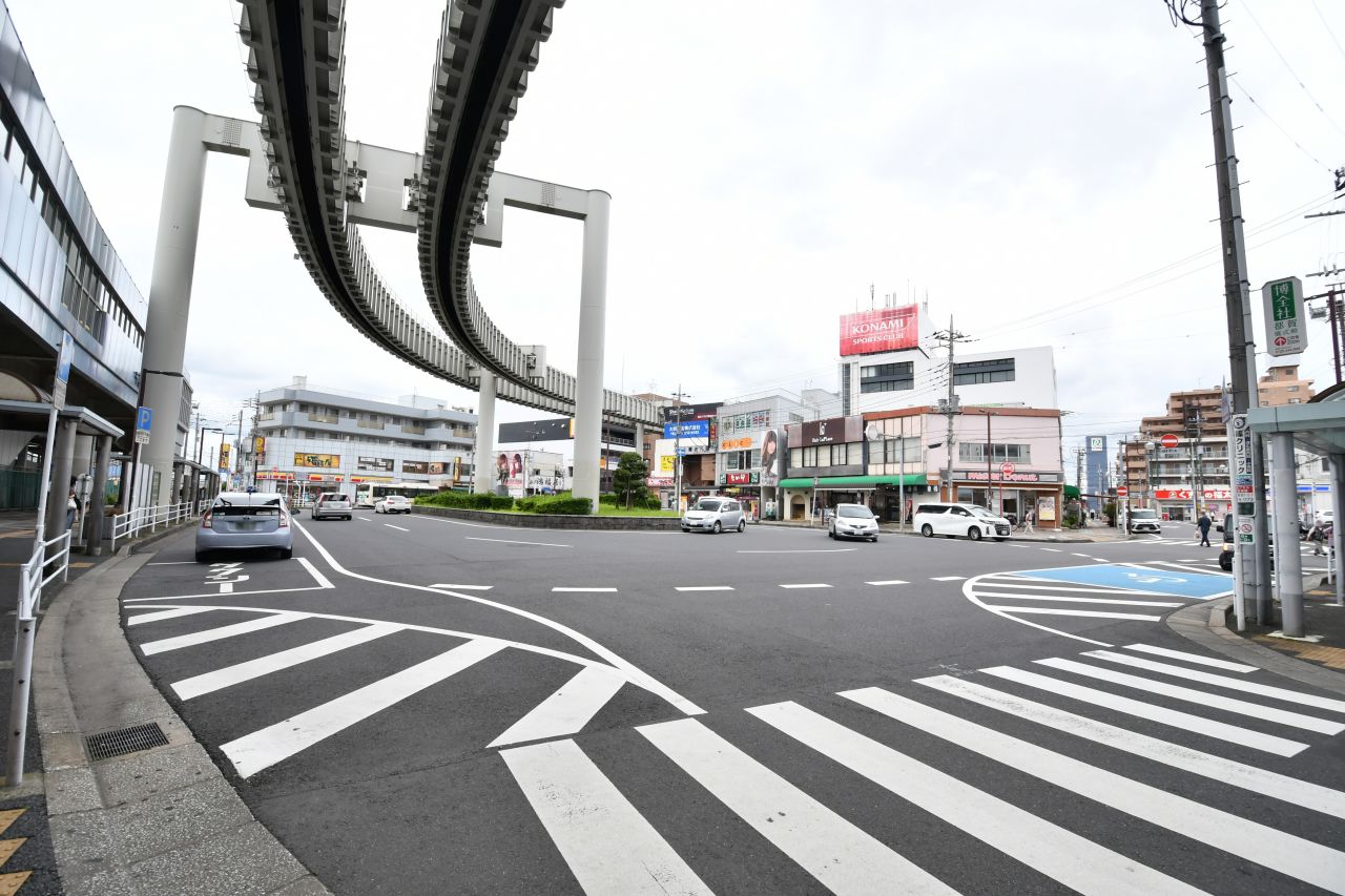 各線・都賀駅前のロータリー。(2021-06-23,共用部,ENVIRONMENT,1F)