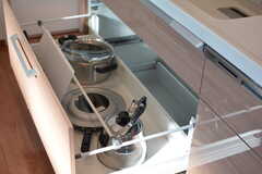 鍋類はシンク下に収納されています。(2020-03-05,共用部,KITCHEN,2F)