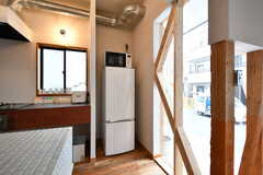 冷蔵庫の様子。2階にも冷蔵庫が設置されています。(2020-03-27,共用部,KITCHEN,1F)
