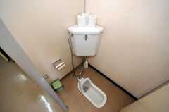 和式トイレの様子。(2010-04-14,共用部,TOILET,2F)