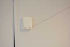 室内干し用のワイヤーが設置されています。（102号室）(2020-12-03,専有部,ROOM,1F)