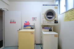女性用の洗濯機と乾燥機の様子。利用金額は男性用と同じです。(2020-11-24,共用部,LAUNDRY,1F)