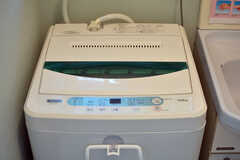 洗濯機の様子。(2022-11-15,共用部,LAUNDRY,1F)