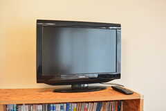 共用TVの様子。(2022-01-25,共用部,TV,1F)