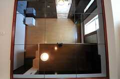 鏡張りの天井の様子。（301号室）(2011-05-11,専有部,ROOM,3F)