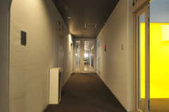 廊下の様子。扉の奥にラウンジ・キッチン・シアタールームがあります。(2013-10-21,共用部,OTHER,1F)