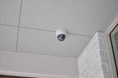 エントランスには防犯カメラが設置されています。(2013-10-21,共用部,OTHER,1F)