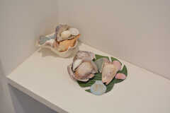 トイレには貝殻が飾られています。(2022-01-05,共用部,TOILET,1F)
