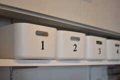 部屋ごとに使える収納ボックス。(2022-12-23,共用部,KITCHEN,1F)