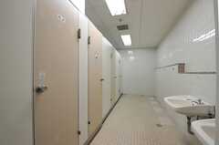 廊下沿いにあるトイレの様子。(2013-08-22,共用部,TOILET,1F)