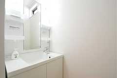 廊下には洗面台が設置されています。(2013-03-19,共用部,OTHER,2F)