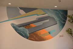 玄関のイラストと同じアーティストによる作品です。(2023-06-09,共用部,OTHER,1F)