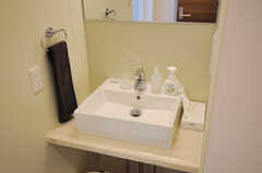 脱衣室の洗面台。(2012-03-22,共用部,BATH,7F)
