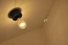照明は裸電球です。(2014-08-06,共用部,TOILET,1F)