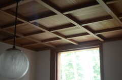 天井は格天井。大工さんの職人技が光ります。（203号室）(2011-10-25,専有部,ROOM,2F)