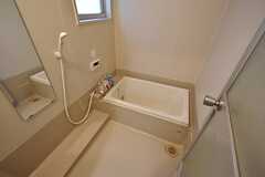 バスルームの様子。基本的にバスタブは使えないとのこと。(2016-06-14,共用部,BATH,1F)