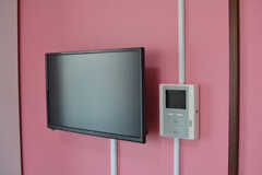 共用TVとインターホンのモニター。（A棟）(2020-08-18,共用部,TV,1F)