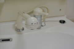 洗面台はシャワー水栓です。(2022-03-29,共用部,WASHSTAND,1F)