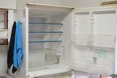 冷蔵庫の様子。ドアが左右どちらからでも開けられます。(2014-10-23,共用部,KITCHEN,1F)