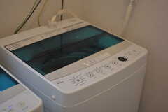 洗濯機の様子。(2020-07-29,共用部,LAUNDRY,3F)