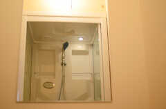 脱衣室に設置された鏡。(2011-10-20,共用部,OTHER,1F)