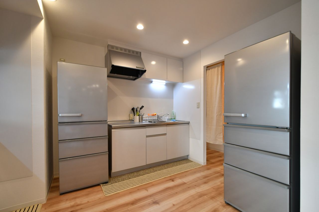 キッチンの様子2。シンクは2つあります。(2018-12-05,共用部,KITCHEN,1F)