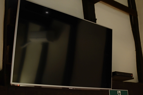 共用TVの様子。(2014-04-08,共用部,TV,1F)