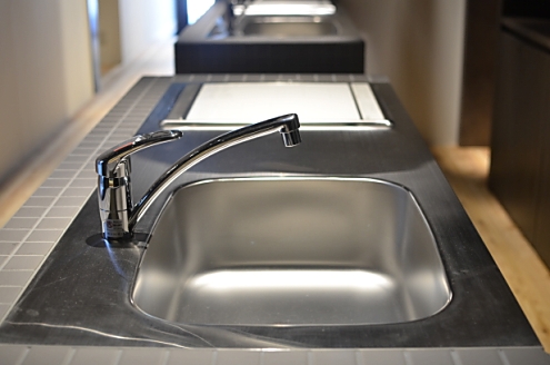 シンクの様子。(2014-03-04,共用部,KITCHEN,1F)