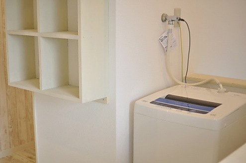 洗濯機の様子。(2014-03-03,共用部,LAUNDRY,3F)