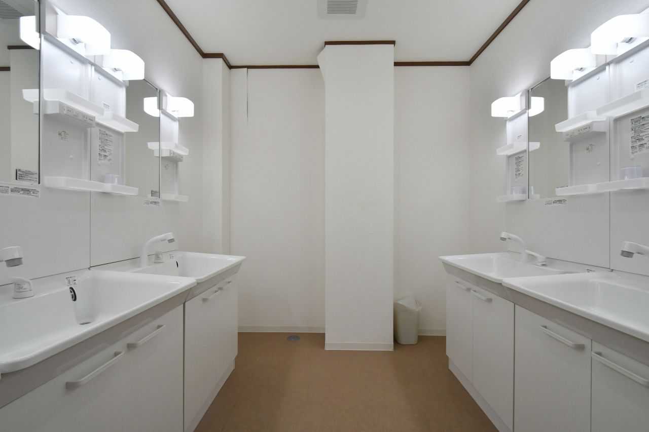 洗面台の様子。(2021-07-07,共用部,WASHSTAND,3F)