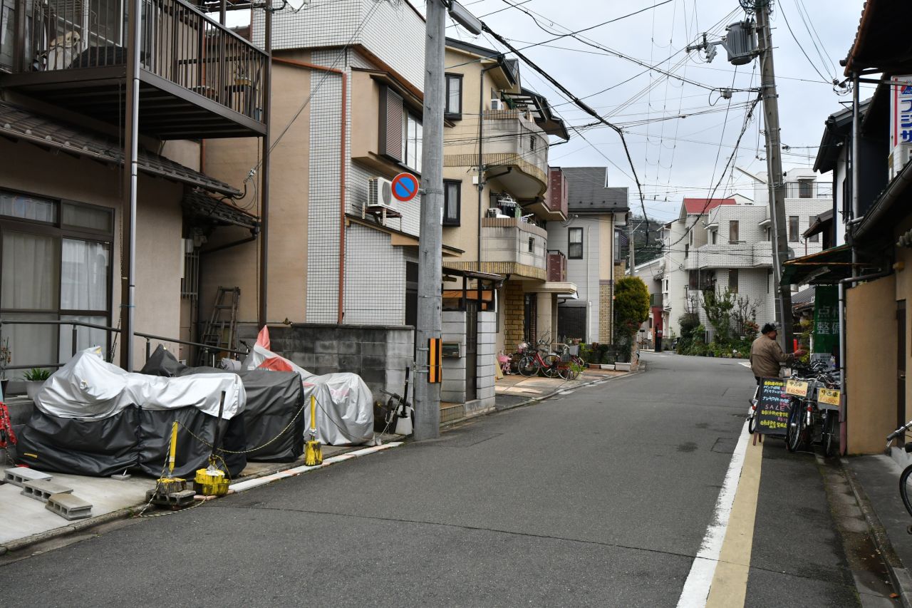 叡山電鉄・茶山駅前の様子。(2020-01-28,共用部,ENVIRONMENT,1F)