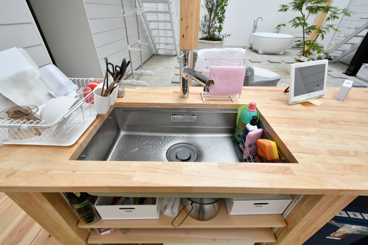 シンクの様子。(2019-04-24,共用部,KITCHEN,1F)