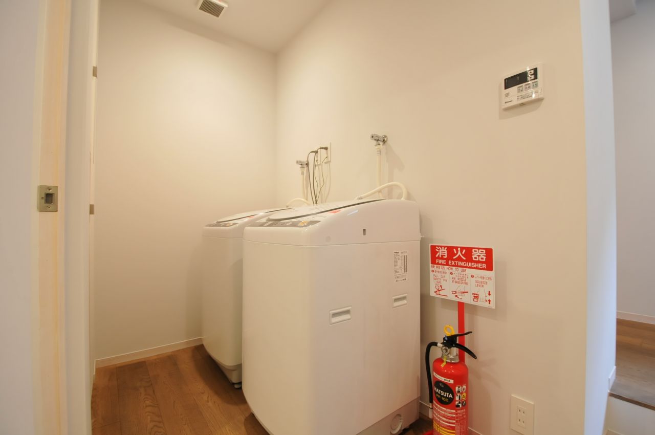 ランドリーの様子。(2014-02-03,共用部,LAUNDRY,1F)