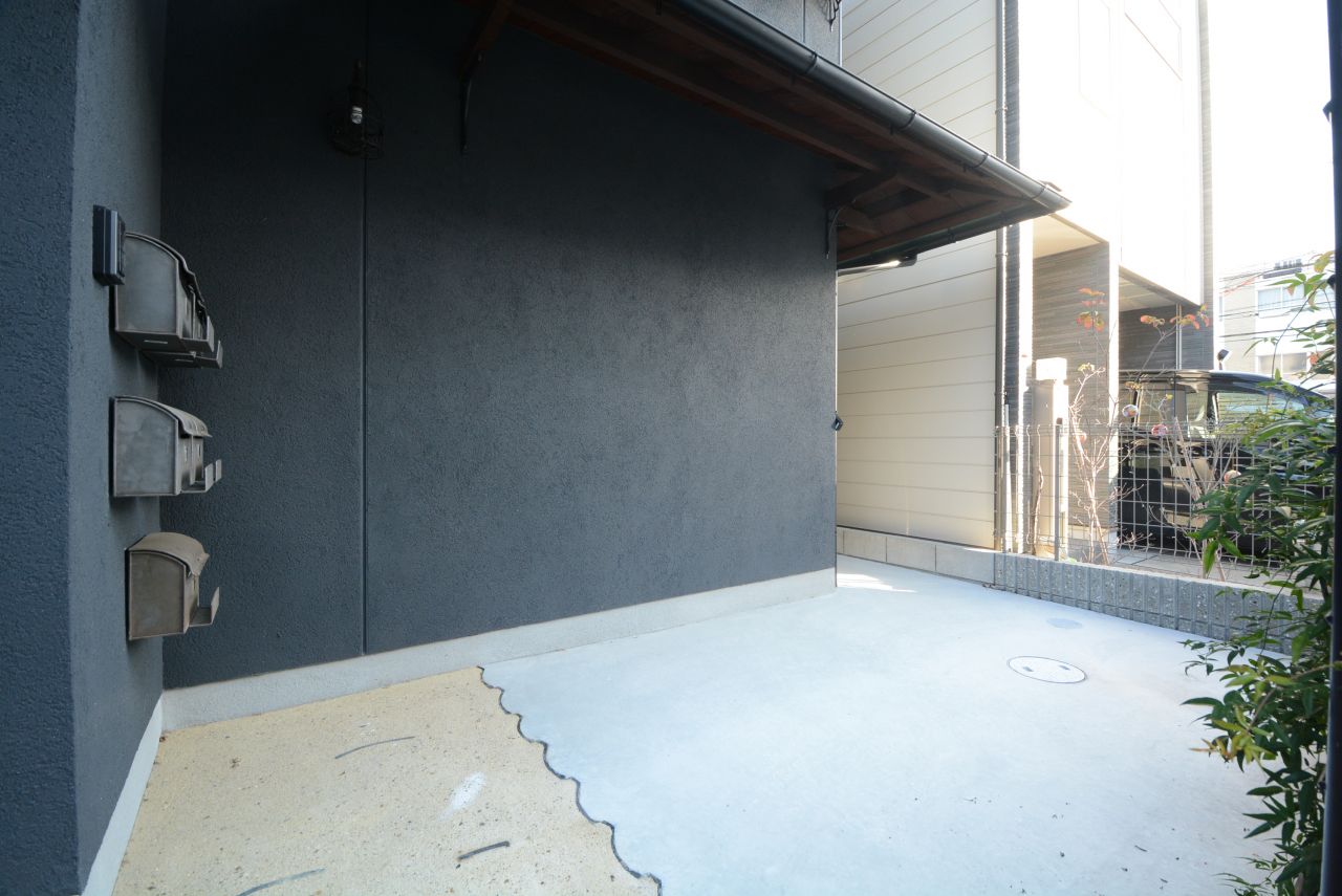 自転車置き場の様子。(2014-12-10,共用部,GARAGE,1F)