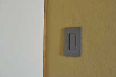 照明のスイッチパネルはグレー。(2011-02-23,共用部,OTHER,2F)