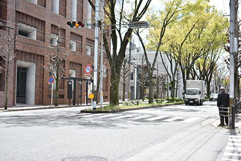 白川通までは徒歩1分かからないほど。(2019-04-11,共用部,ENVIRONMENT,1F)