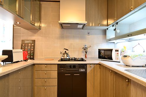 ガスコンロの様子。(2016-10-12,共用部,KITCHEN,1F)