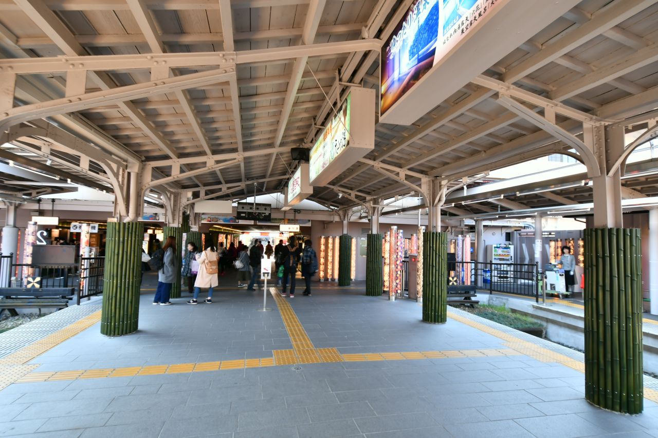 京福電鉄嵐山本線・嵐山駅の様子。(2017-03-07,共用部,ENVIRONMENT,1F)