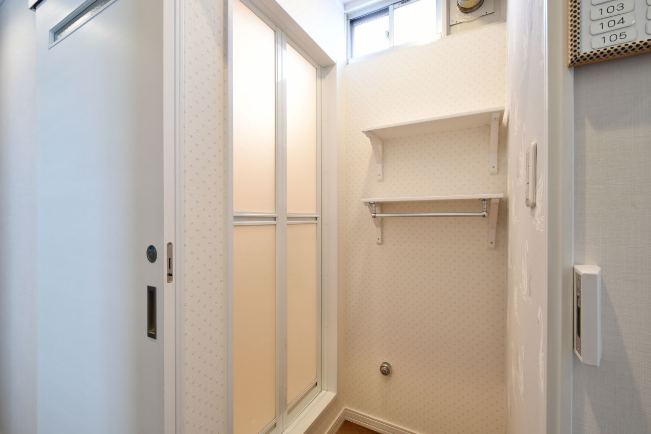 脱衣室の様子。(2022-03-10,共用部,BATH,2F)