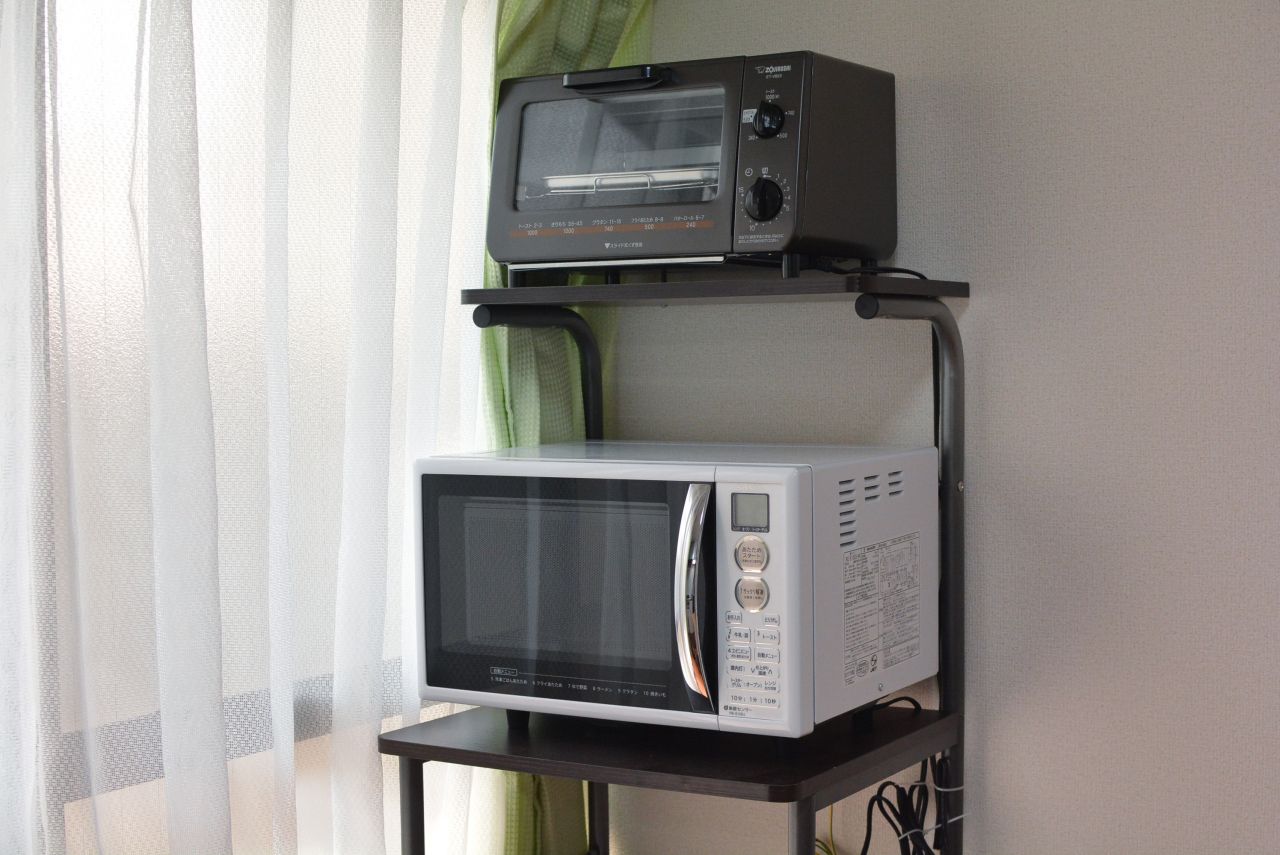 キッチン家電の様子。(2018-04-10,共用部,KITCHEN,1F)