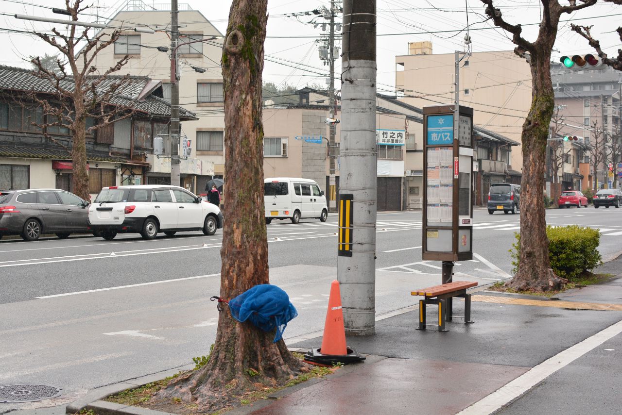 北大路通にはバス停があります。(2020-01-23,共用部,ENVIRONMENT,1F)