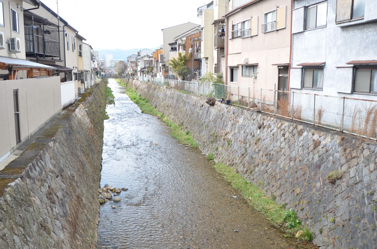 北上すると、小さな川が流れています。(2016-02-16,共用部,ENVIRONMENT,1F)