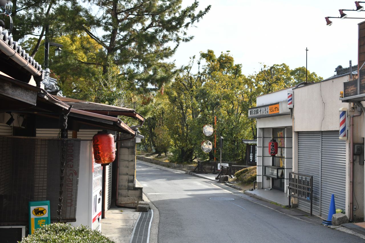 近鉄橿原線・西ノ京駅からシェアハウスへ向かう道の様子。(2019-01-20,共用部,ENVIRONMENT,1F)